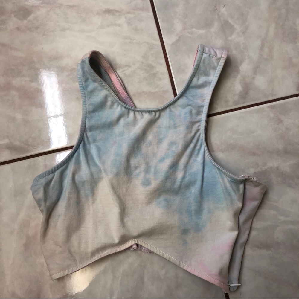 Tie dye cropped top